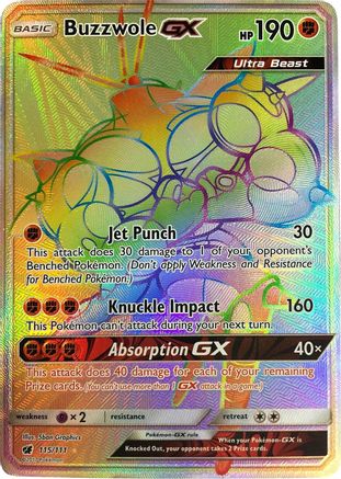 Buzzwole GX (Secret)/111  - Holofoil - Secret Rare