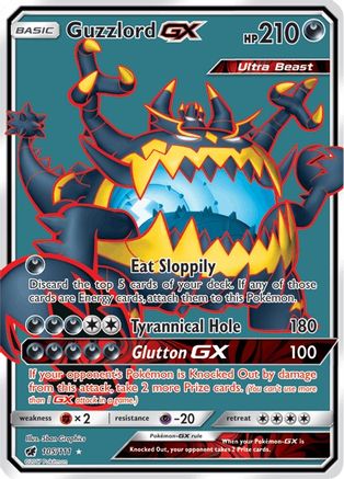 Guzzlord GX (105/111) [Soleil et Lune : Invasion Pourpre] 