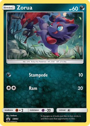 Zorua (SM83) [Sun & Moon: Black Star Promos]