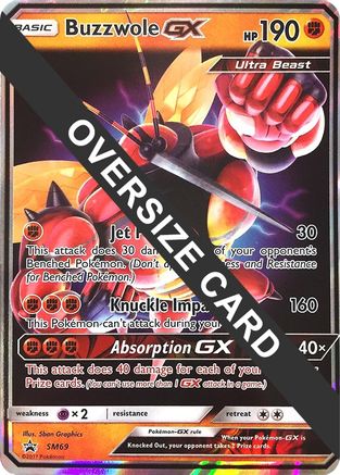 Buzzwole GX - SM69 (SM Black Star Promos)  - Holofoil - Promo