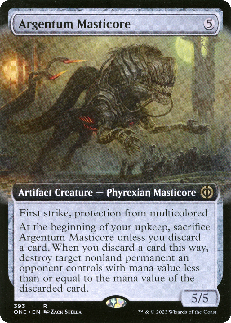 Argentum Masticore (Extended Art) [Phyrexia : Tous seront un] 