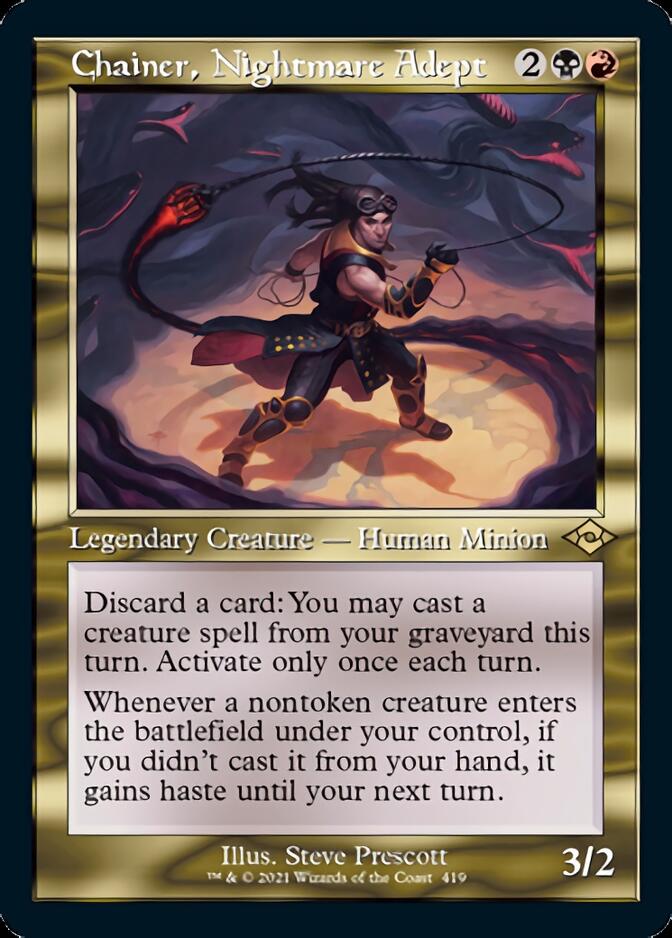 Chainer, adepte des cauchemars (Retro Foil Etched) [Modern Horizons 2] 