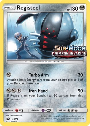 Registeel - SM75 (Prerelease)  - Holofoil - Promo
