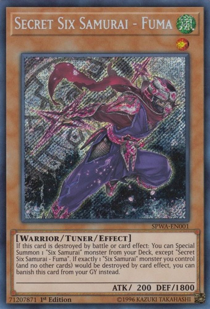 Secret Six Samurai - Fuma (SPWA-EN001) - Secret Rare