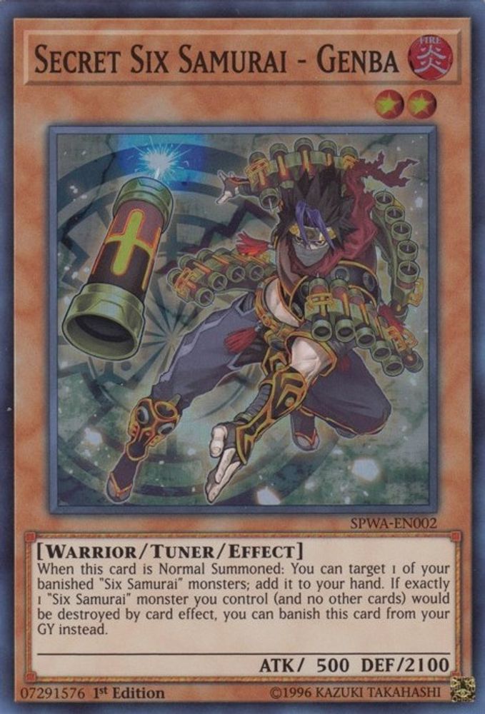 Secret Six Samurai - Genba (SPWA-EN002) - Super Rare