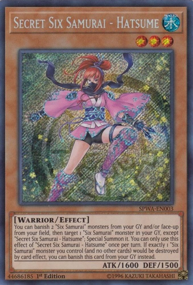 Secret Six Samurai - Hatsume (SPWA-EN003) - Secret Rare