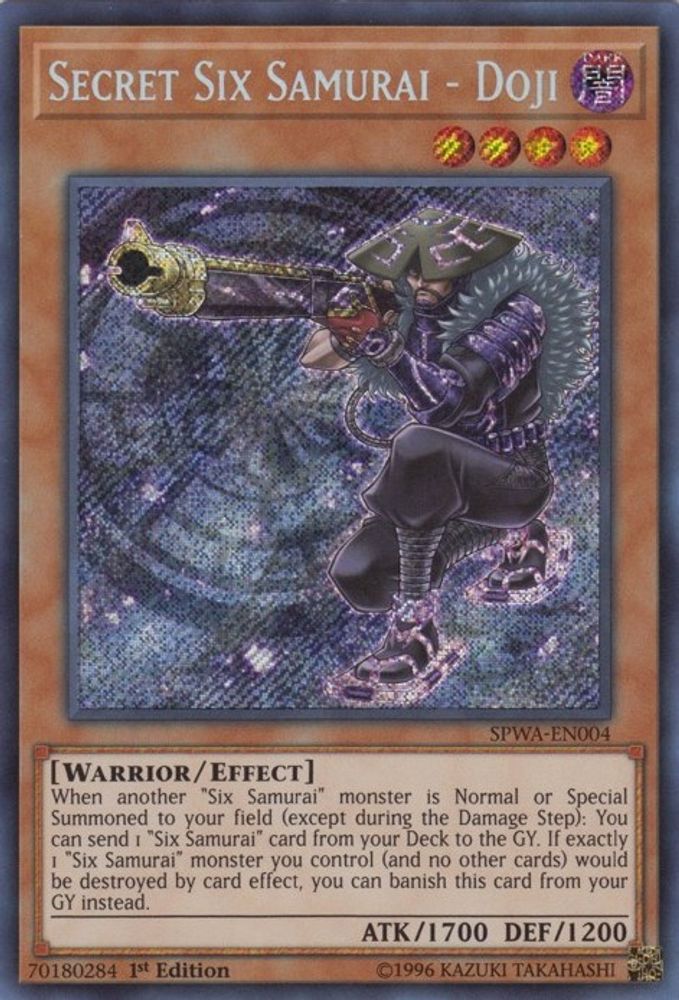 Secret Six Samurai - Doji (SPWA-EN004) - Secret Rare