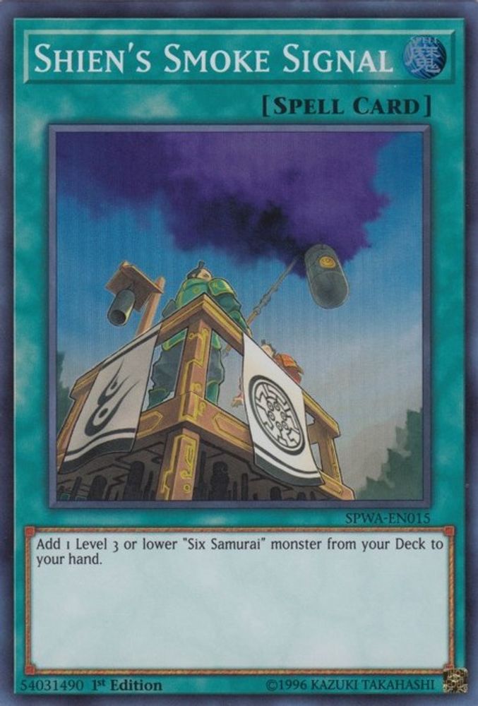 Shien's Smoke Signal (SPWA-EN015) - Super Rare