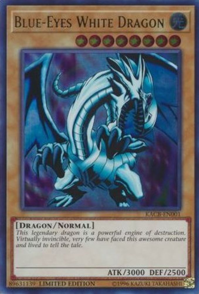 Dragon blanc aux yeux bleus [KACB-EN001] Ultra Rare 