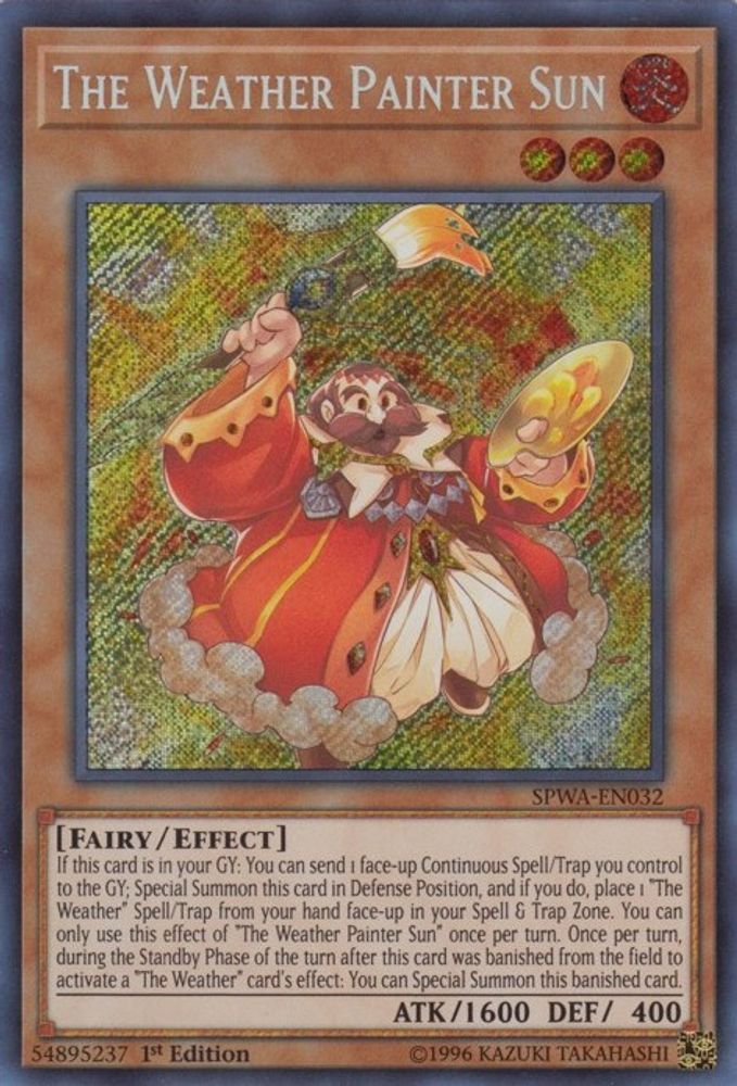 The Weather Painter Sun (SPWA-EN032) - Secret Rare