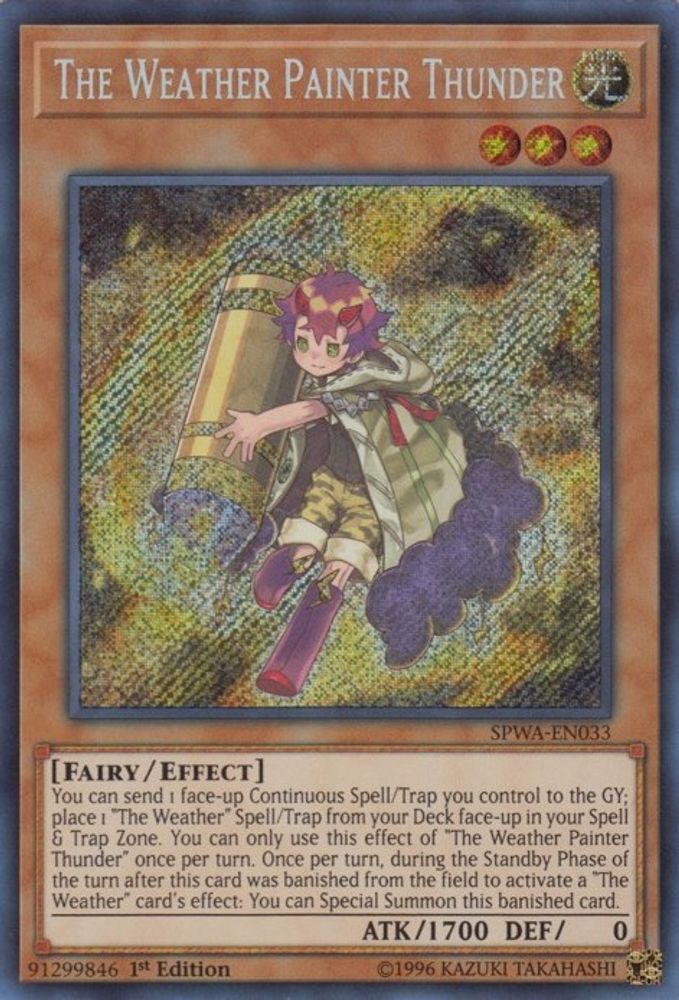 Le peintre météo Thunder [SPWA-EN033] Secret Rare 