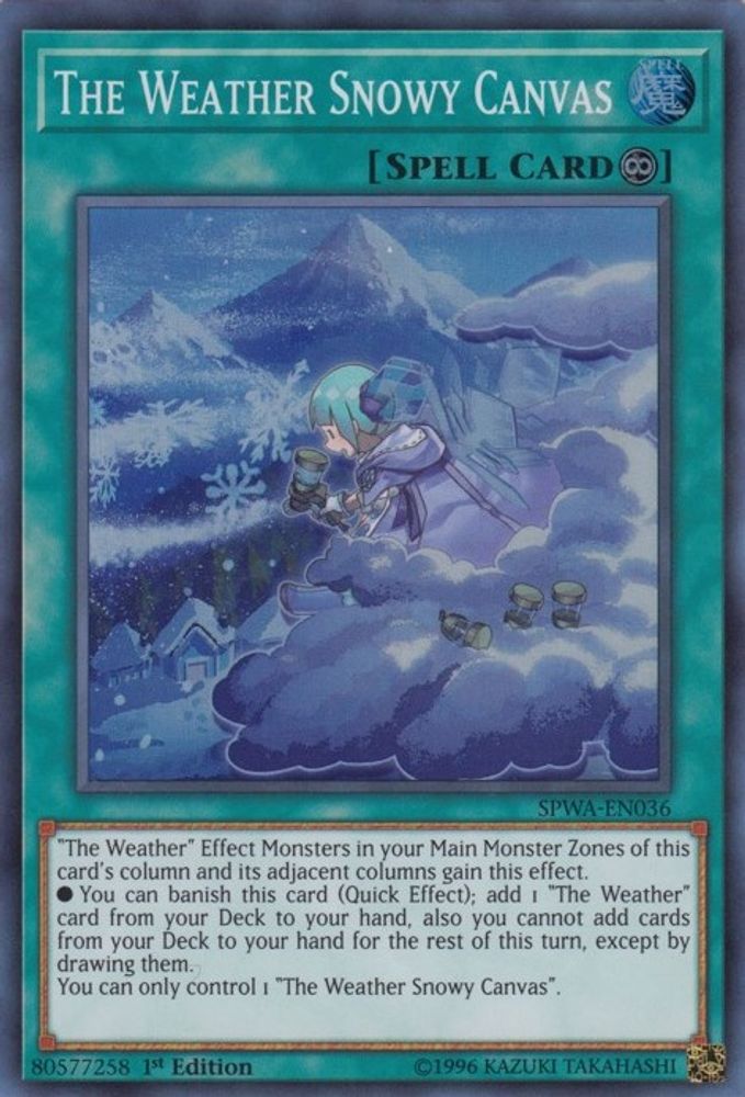 The Weather Snowy Canvas (SPWA-EN036) - Super Rare