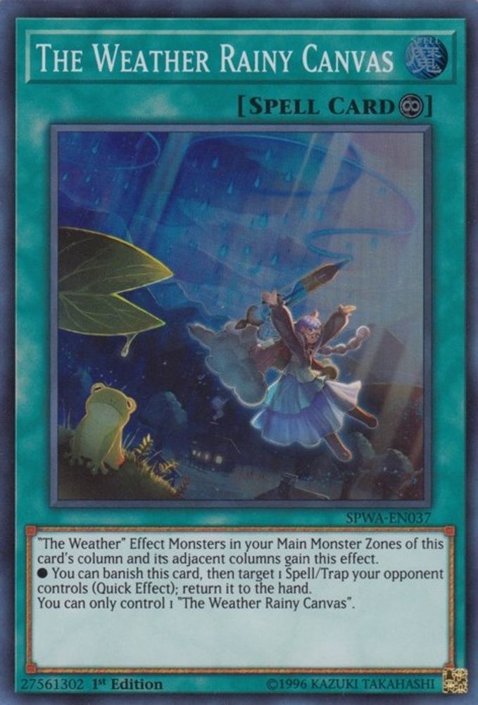 The Weather Rainy Canvas (SPWA-EN037) - Super Rare