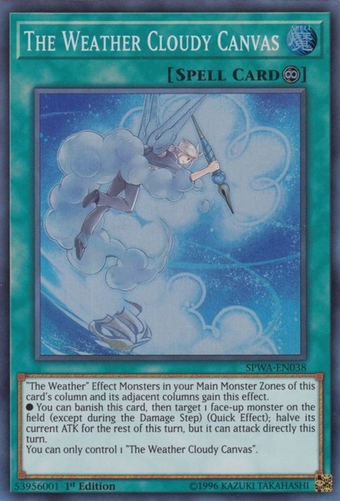 The Weather Cloudy Canvas (SPWA-EN038) - Super Rare
