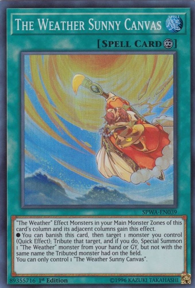 The Weather Sunny Canvas (SPWA-EN039) - Super Rare