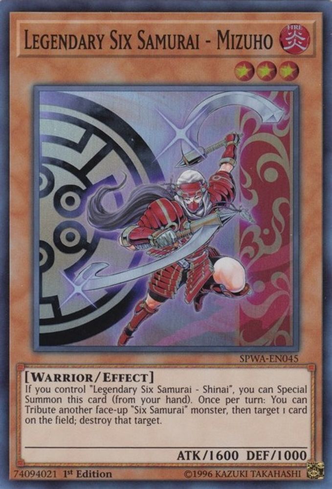 Legendary Six Samurai - Mizuho (SPWA-EN045) - Super Rare