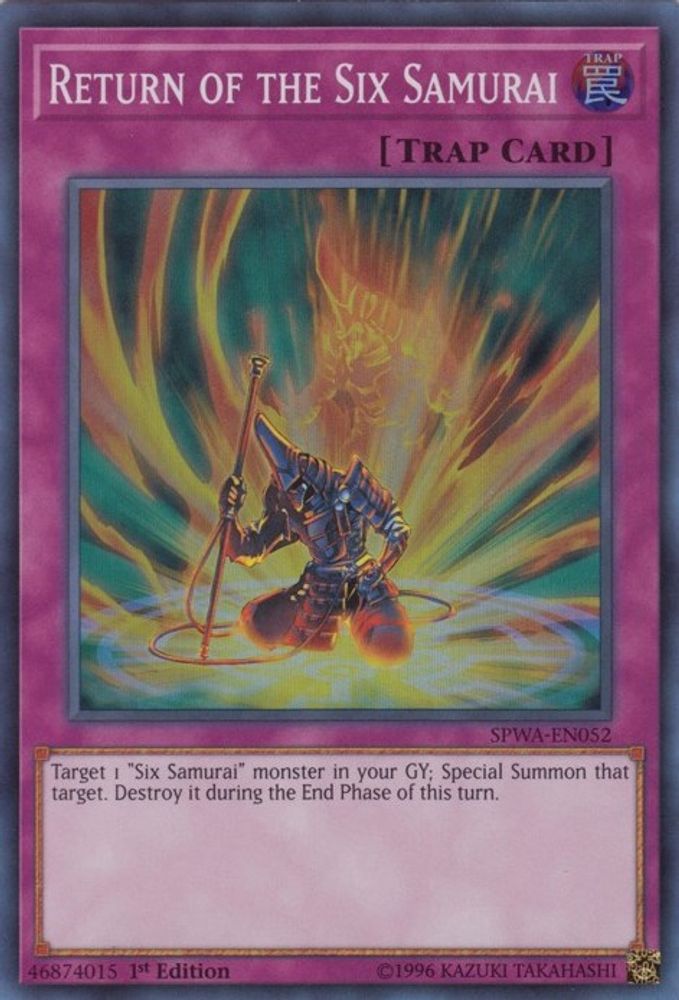 Return of the Six Samurai (SPWA-EN052) - Super Rare