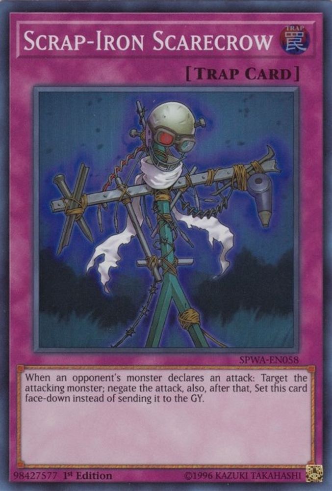 Scrap-Iron Scarecrow (SPWA-EN058) - Super Rare