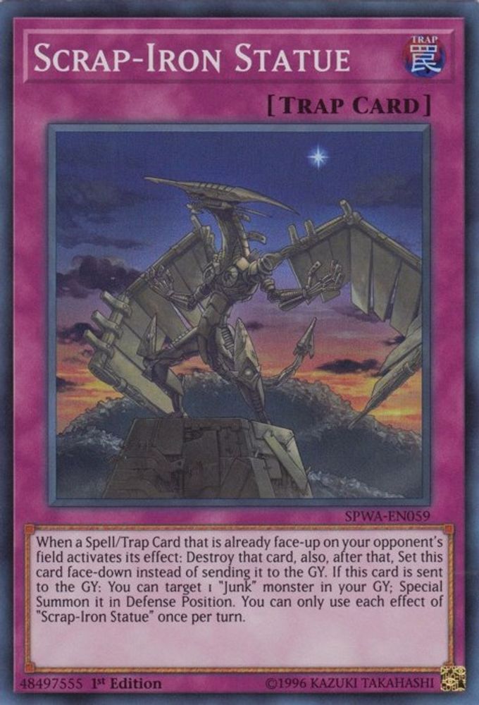 Scrap-Iron Statue (SPWA-EN059) - Super Rare