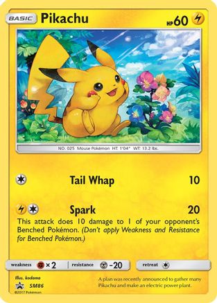 Pikachu SM86  - Holofoil - Promo