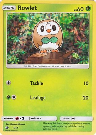Rowlet (1/12) [Promos McDonald's : Collection 2017] 