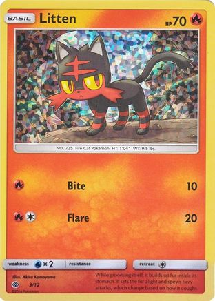 Litten (3/12) [Promos McDonald's : Collection 2017] 