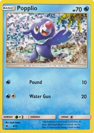 Popplio - 4/12/12  - Holofoil - Promo