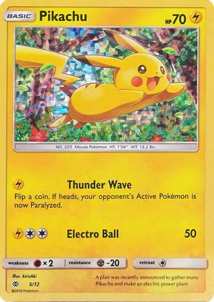 Pikachu - 5/12 5/12 - McDonalds Promos 2017 Holofoil