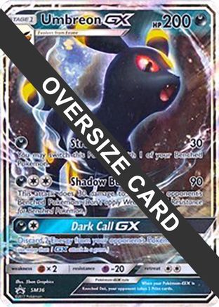 Umbreon GX (SM36) (carte Jumbo) [Soleil et Lune : Black Star Promos] 