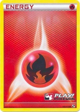 Fire Energy (Play! Pokemon) 106/114  - Holofoil - Promo