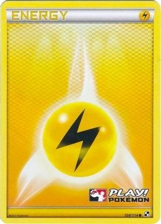Lightning Energy (Play! Pokemon) 108/114  - Holofoil - Promo