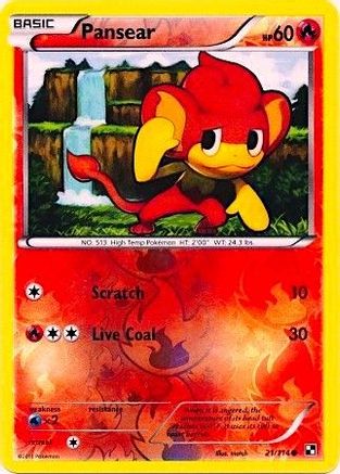 Pansear (Energy Holo) 021/114  - Reverse Holofoil - Promo