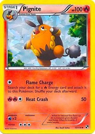 Pignite (Cracked Ice Holo) 017/114  - Holofoil - Promo