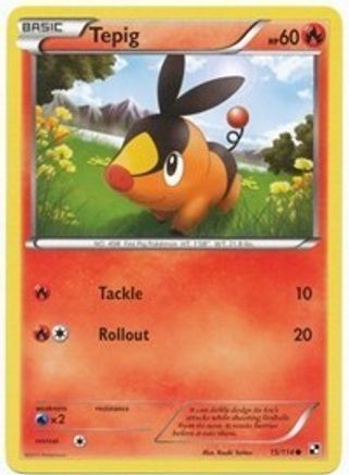 Tepig 15/114 (Cosmos Holo)/114  - Holofoil - Promo