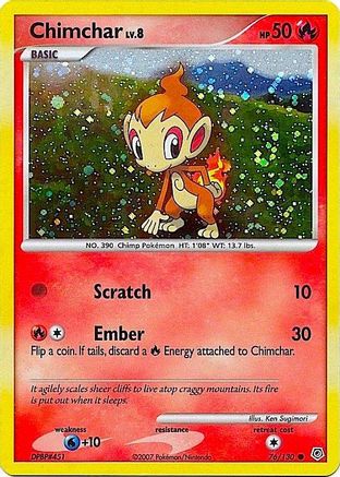 Chimchar (Cosmos Holo) 076/130  - Holofoil - Promo
