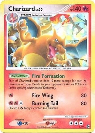 Charizard (Cracked Ice Holo) 001/99  - Holofoil - Promo
