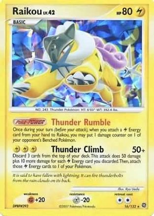 Raikou (Cracked Ice Holo) 016/132  - Holofoil - Promo