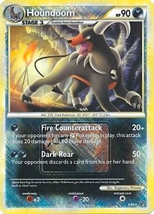 Houndoom (League Promo) 005/90  - Reverse Holofoil - Promo