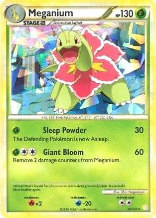 Meganium (Cracked Ice Holo) 026/123  - Holofoil - Holo Rare