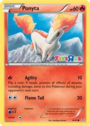 Ponyta (Toys R Us Promo) 014/83  - Holofoil - Promo