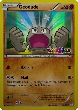 Geodude (Toys R Us Promo) 043/83  - Holofoil - Promo