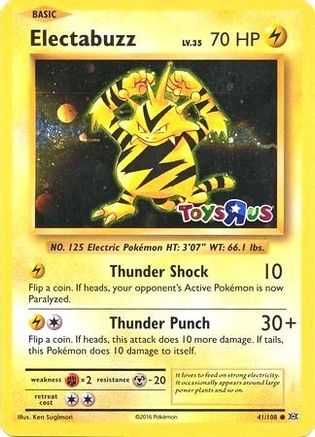 Electabuzz (Toys R Us Promo) 041/108  - Holofoil - Promo