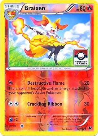 Braixen (12/124) (Promo de la Ligue) [XY : Fates Collide] 