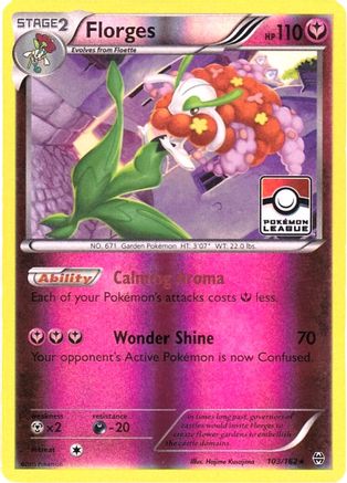 Florges (Pokemon League) 103/162  - Reverse Holofoil - Promo