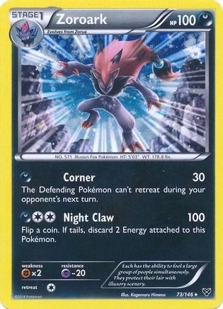 Zoroark (73/146) (Cosmos Holo) (Blister exclusif) [XY : Ensemble de base] 