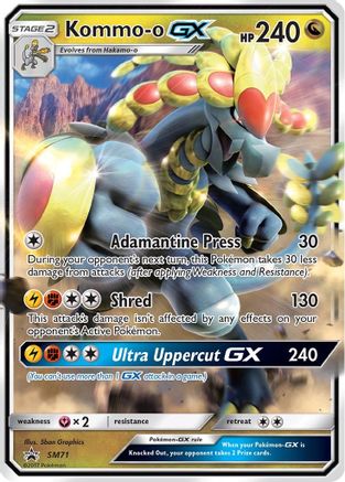 Kommo-o GX (SM71) [Soleil et Lune : Promos Black Star] 