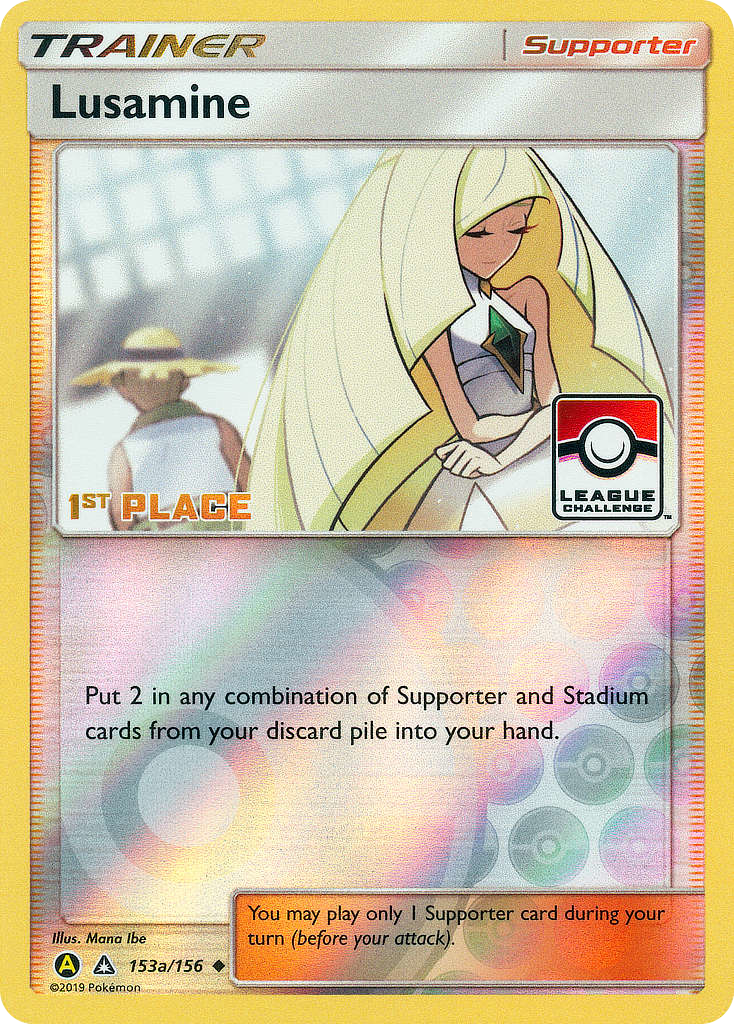 Lusamine 153a  - Reverse Holofoil - Rare Ultra