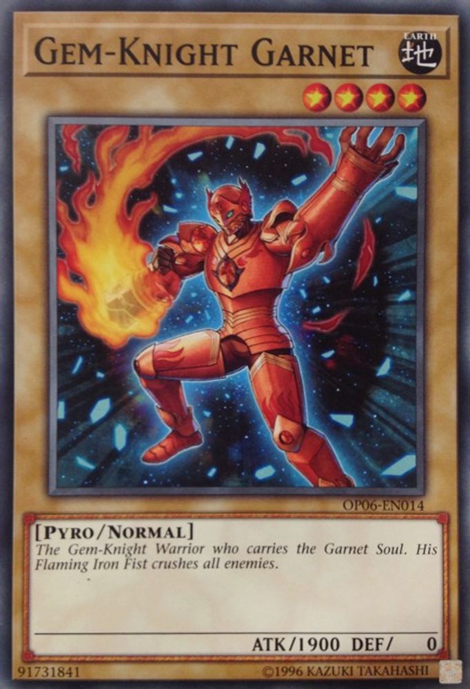 Gem-Knight Garnet (OP06-EN014) - Common