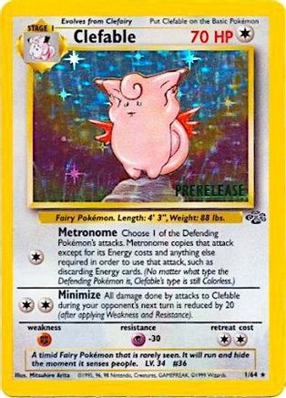 Clefable (Prerelease) 001  - Holofoil - Promo