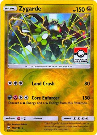 Zygarde (100/147) (Promo de la Ligue) [Soleil et Lune : Ombres brûlantes] 